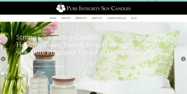 New PI Candle Website