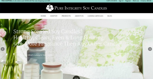 New PI Candle Website