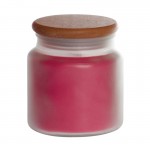 strawberry-rhubarb-16oz frosted-glass-jar-with-wood-lid