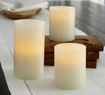 battery operated pillar candles